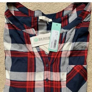 Stitch Fix Skies Are Blue Roemer One Pocket Top 1X